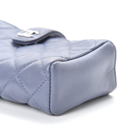 Chanel Lambskin Quilted Mini Phone Holder Clutch Lavender 6 of 10