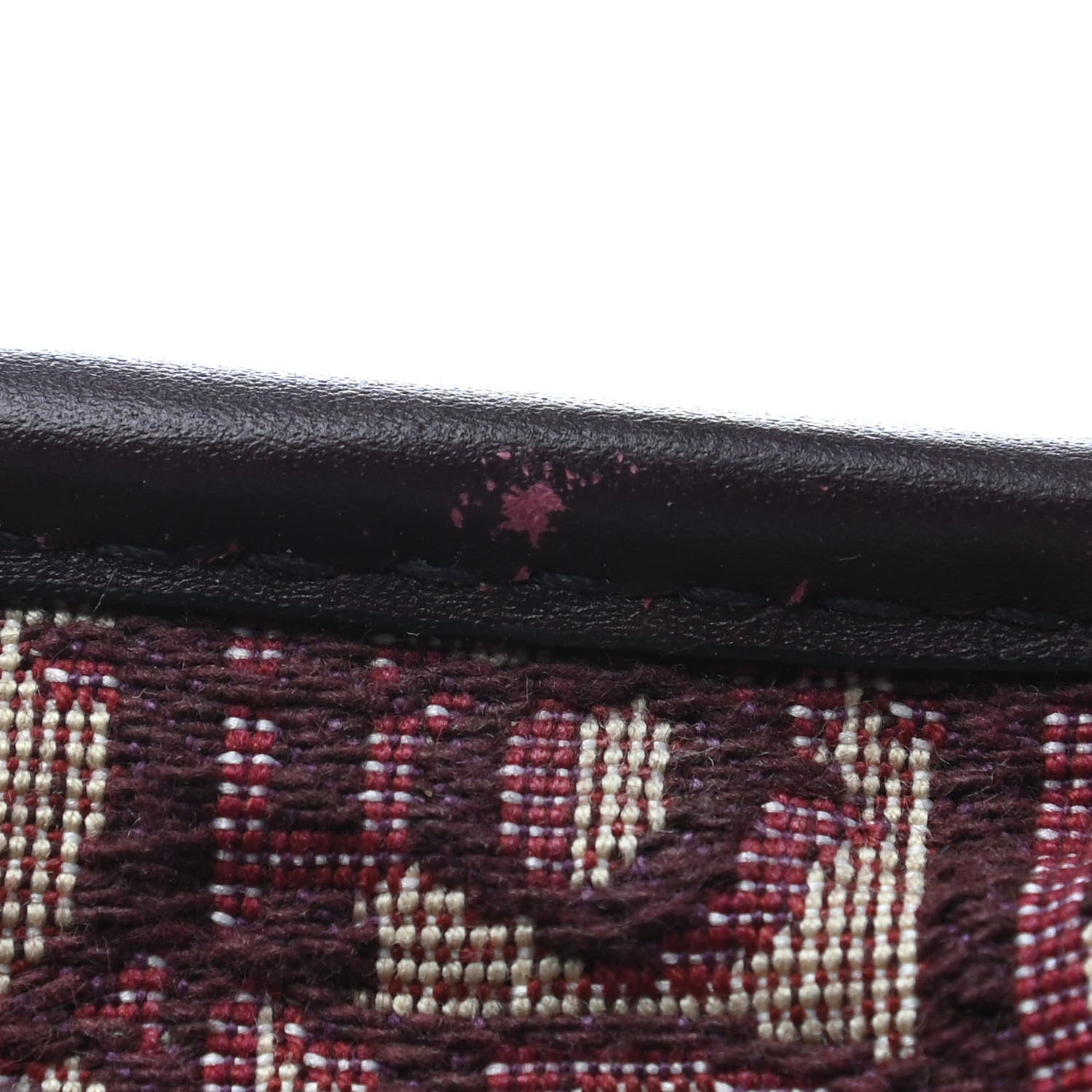 Christian Dior Oblique Diorquake Clutch Burgundy 5 of 5