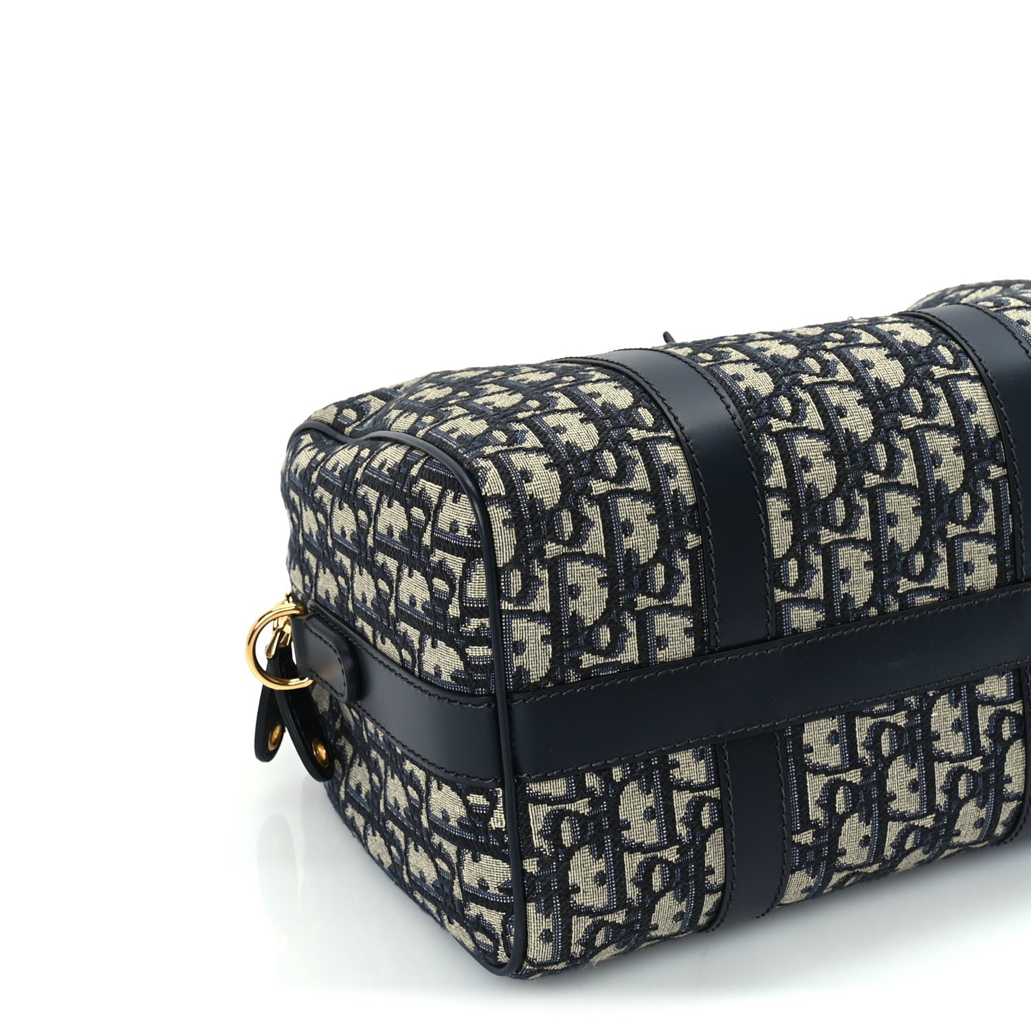 Christian Dior Oblique Calfskin Groove 25 Bag Blue 7 of 8