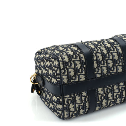 Christian Dior Oblique Calfskin Groove 25 Bag Blue 7 of 8
