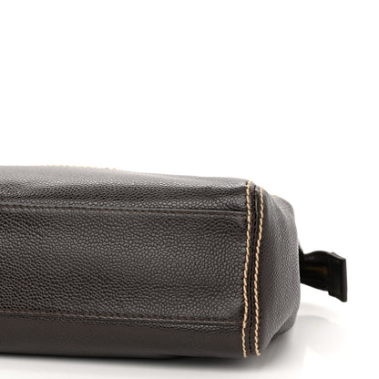 Chanel Caviar Stitched CC Shoulder Bag Brown 9 of 10