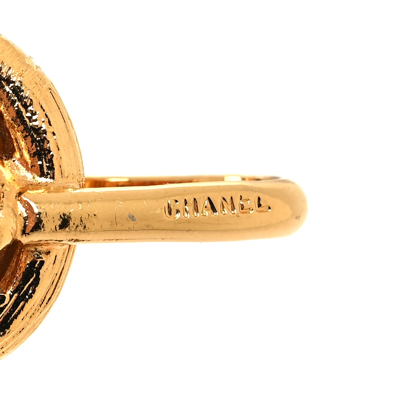 Lambskin Snake Chain CC Belt Black Gold