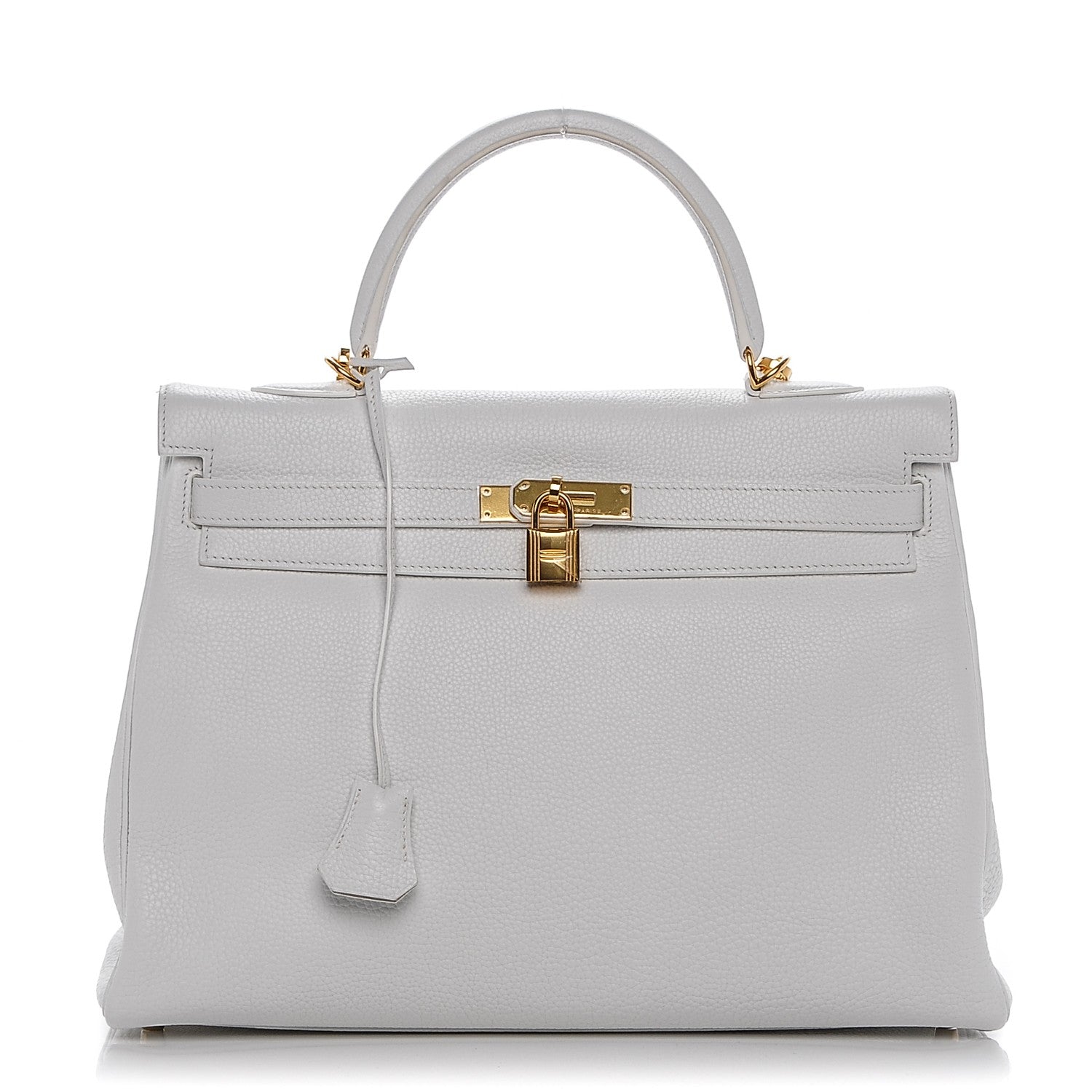 Hermes Taurillon Clemence Kelly Retourne 35 White 1 of 25