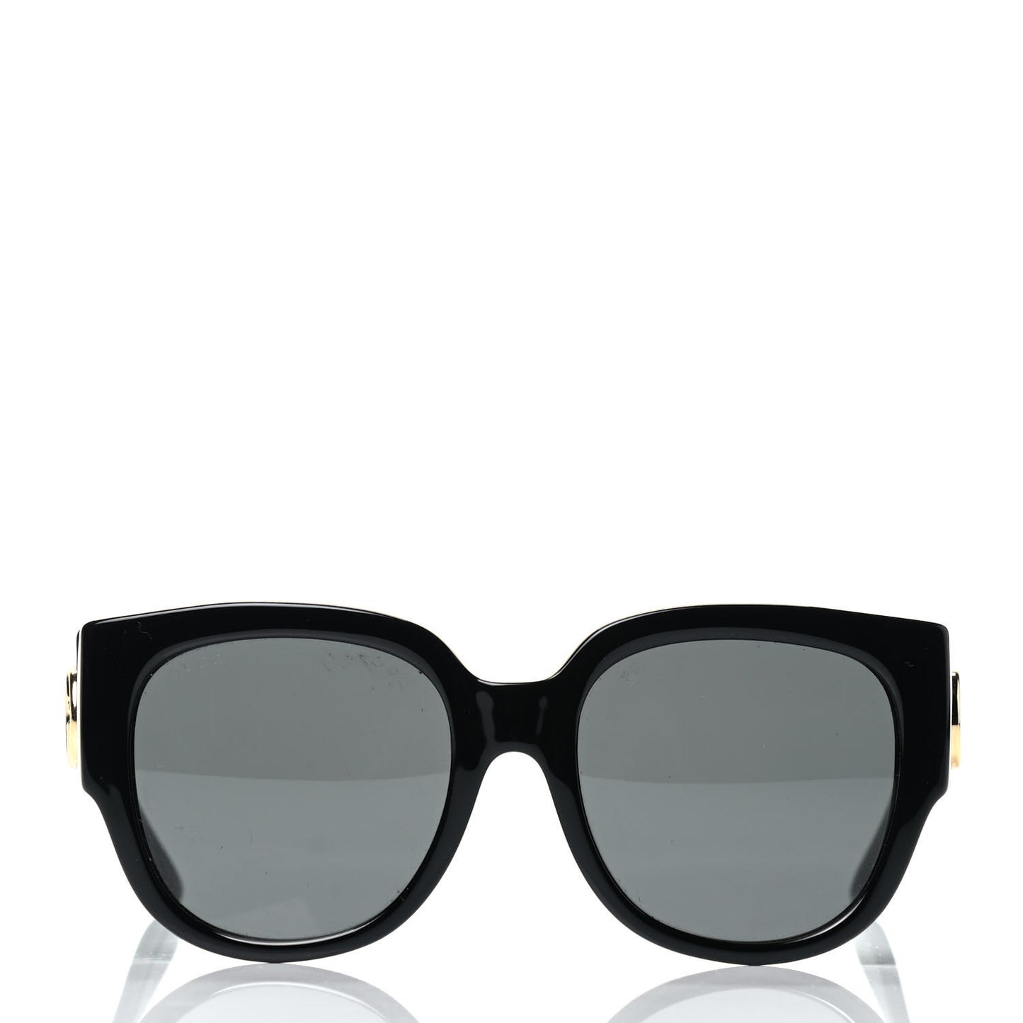 Acetate Square Frame Sunglasses GG0142SA Black