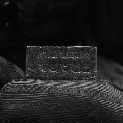 Prada Deerskin Shoulder Bag Black 9 of 11