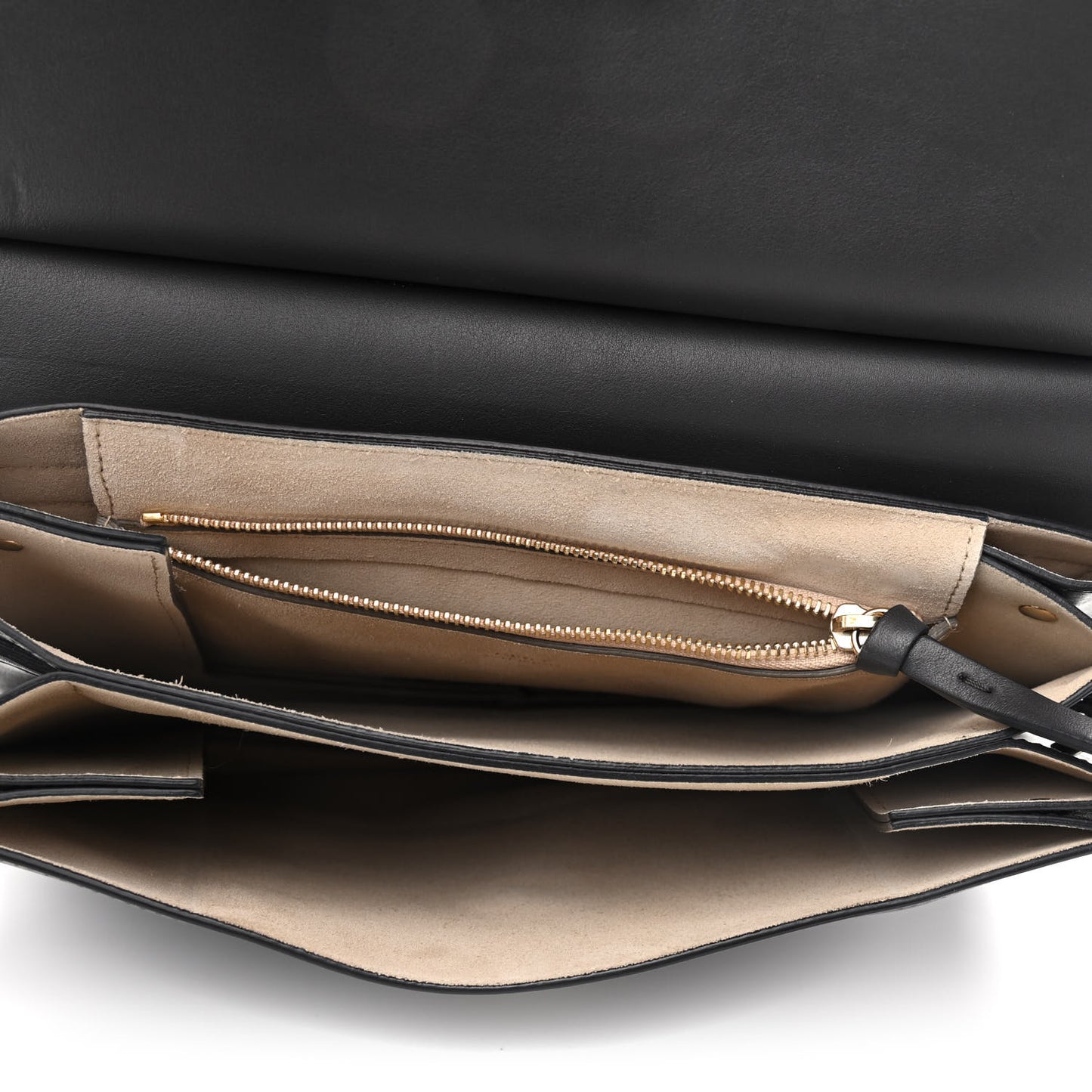 Suede Calfskin Medium Faye Shoulder Bag Carbon Grey