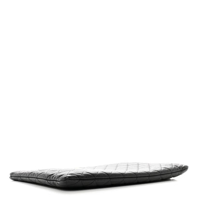 Chanel Caviar Quilted Large Cosmetic Case Black 4 of 9