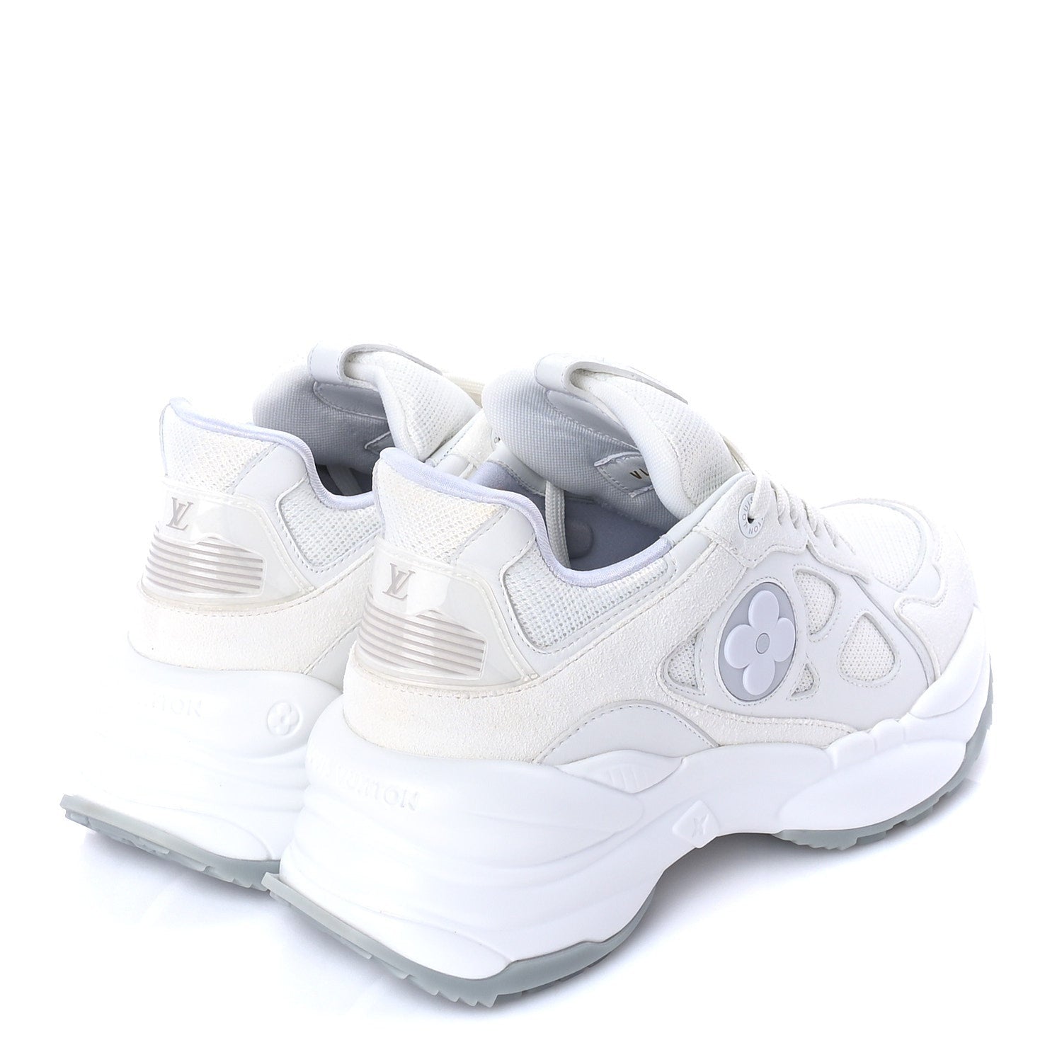 Louis Vuitton Calfskin Run 55 Sneakers 38.5 White 3 of 8
