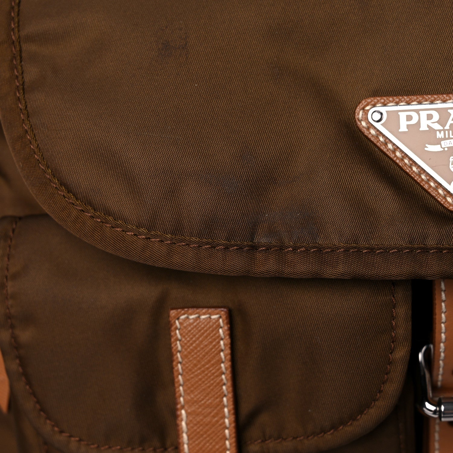 Prada Tessuto Nylon Messenger Bag Bruciato 14 of 15