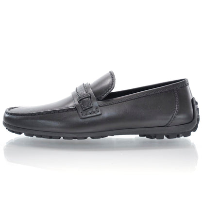 Louis Vuitton Leather Loafers Shoes 7 Black 2 of 7
