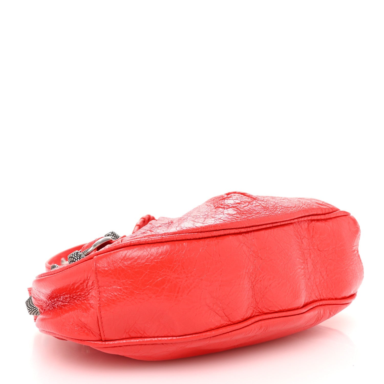 Balenciaga Agneau Arena Le Cagole Shoulder Bag XS Tomato Red 5 of 7