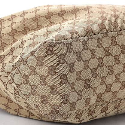 Gucci Monogram Large Horsebit Chain Hobo Dark Brown 8 of 10