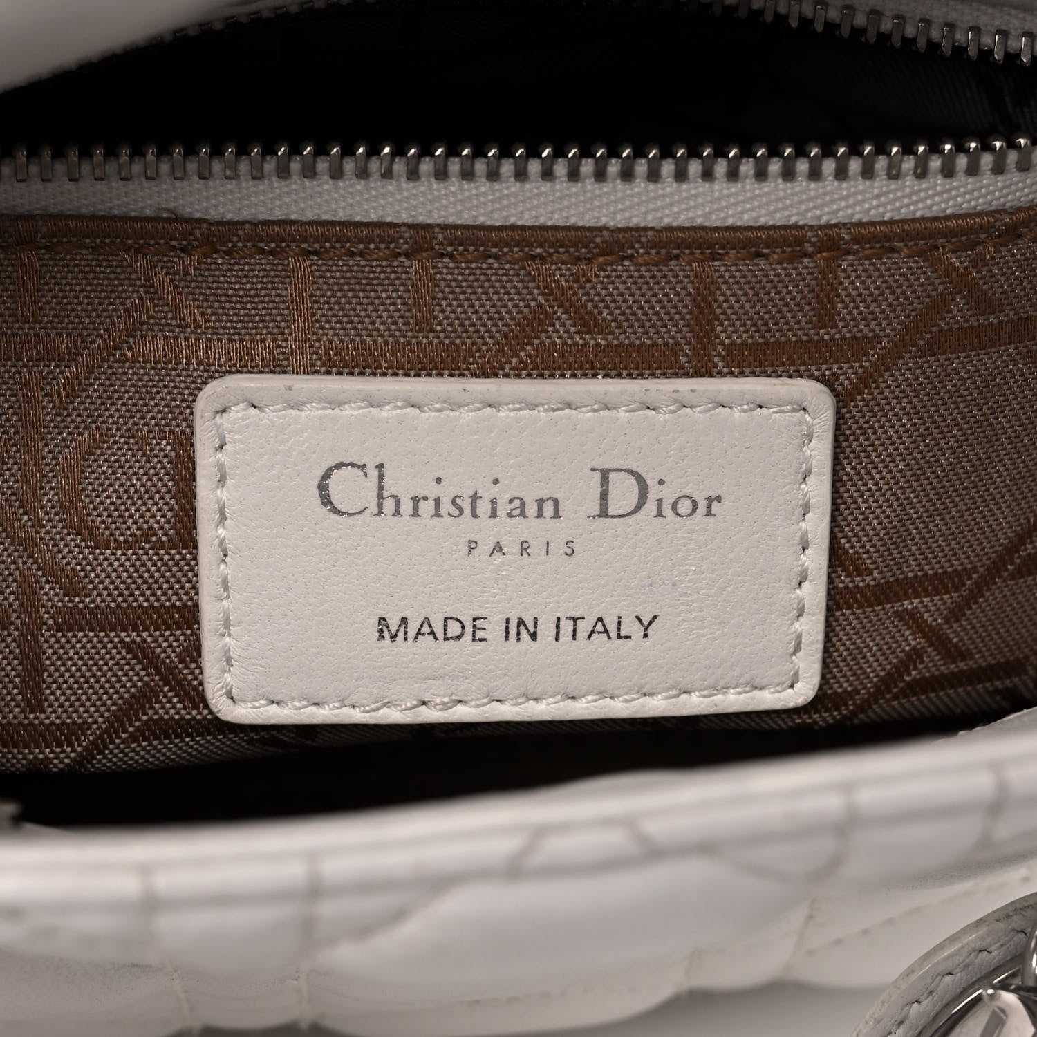 Christian Dior Lambskin Cannage Mini Lady Dior White 6 of 14