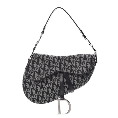 Christian Dior Monogram Saddle Bag Black 1 of 7