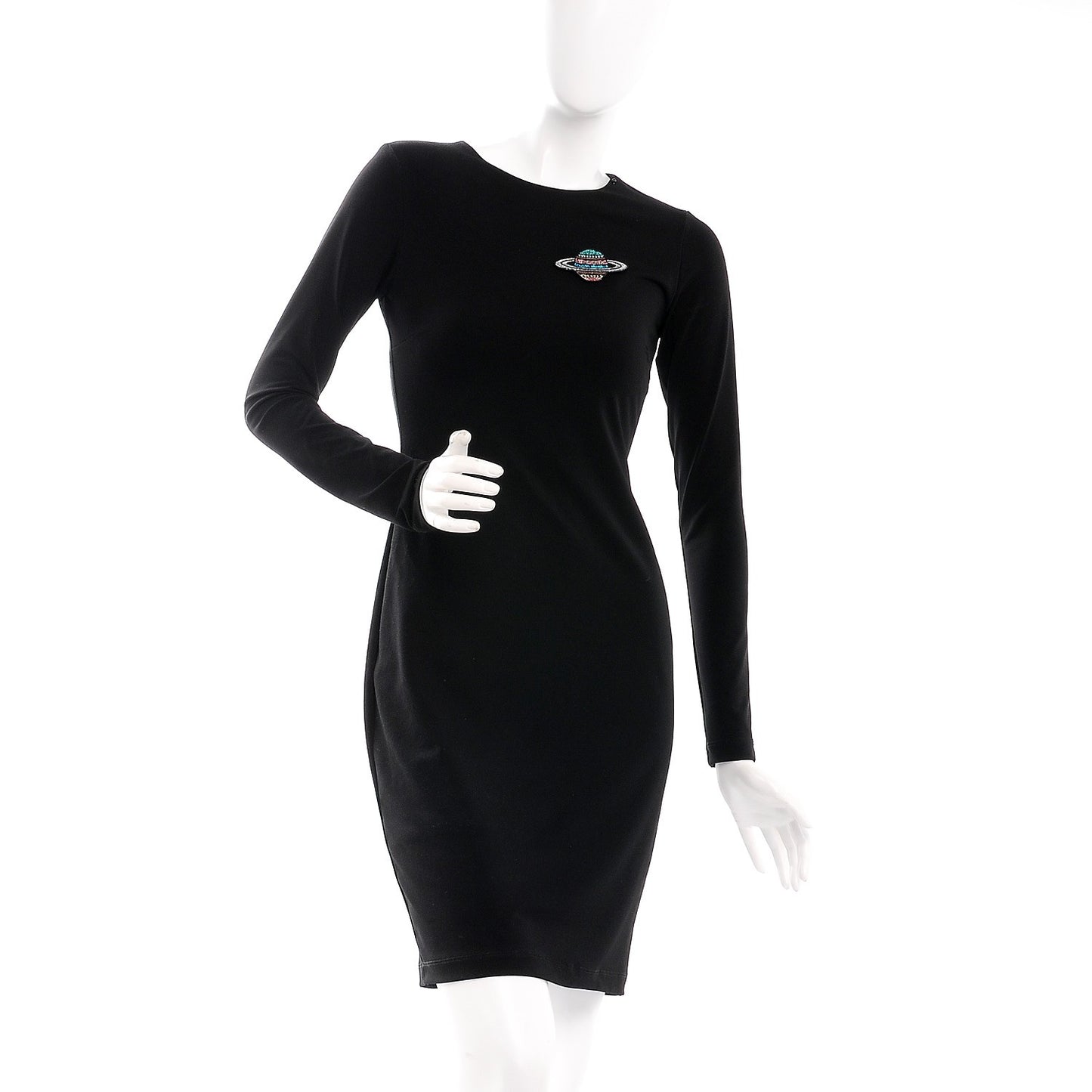 Glittered Resin Strass Planet Brooch Silver Blue Pink