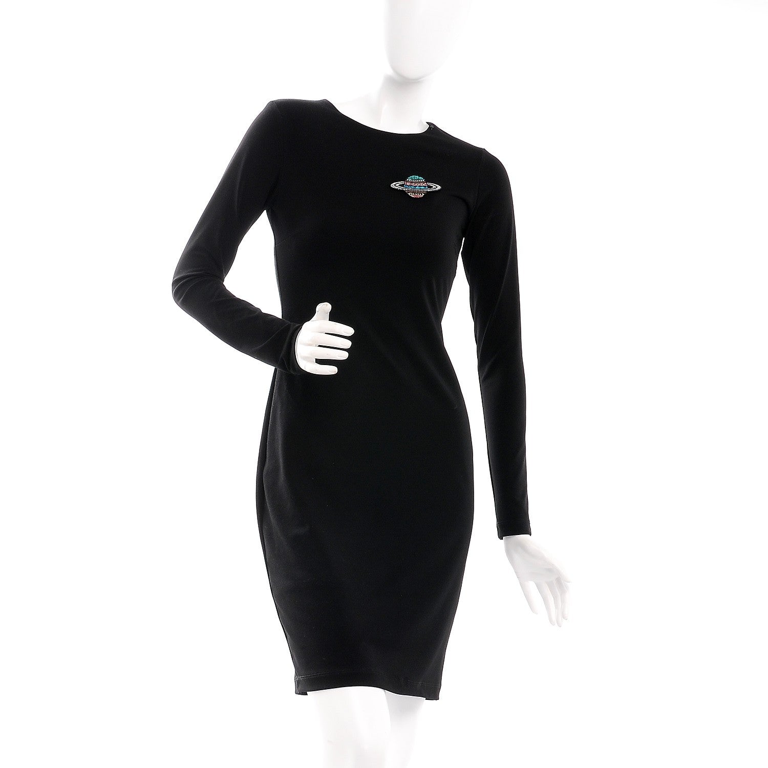 Chanel Glittered Resin Strass Planet Brooch Silver Blue Pink 2 of 5