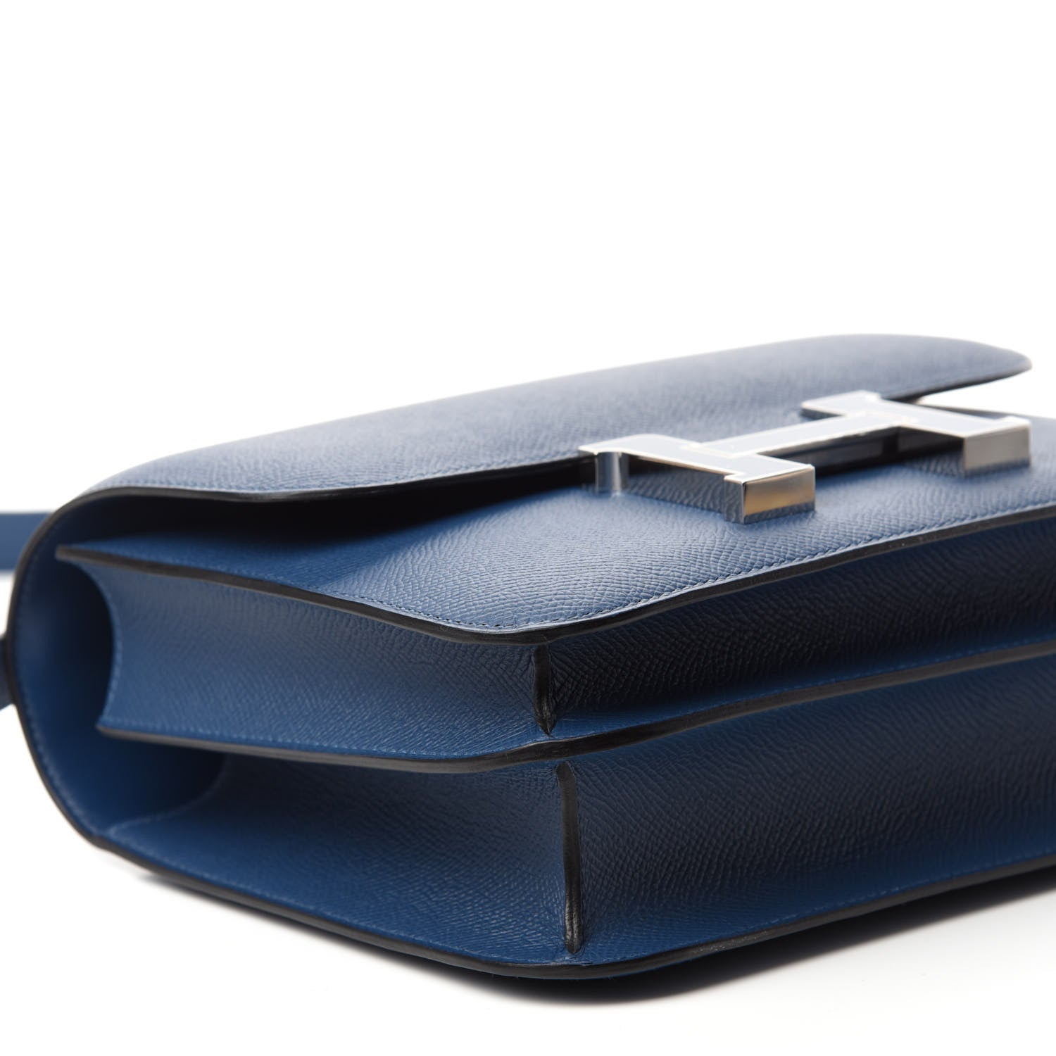 Hermes Epsom Enamel Constance 24 Deep Blue 7 of 11