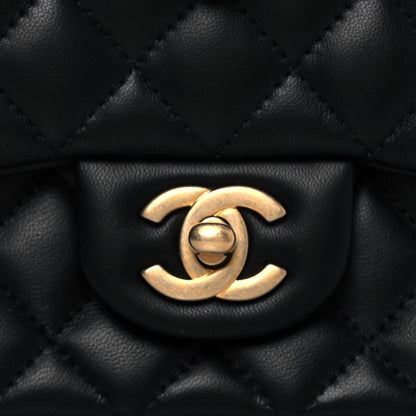 Chanel Lambskin Quilted Mini Square Flap Black 7 of 10