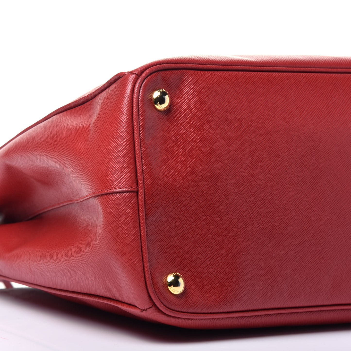 Saffiano Medium Galleria Double Zip Tote Fuoco