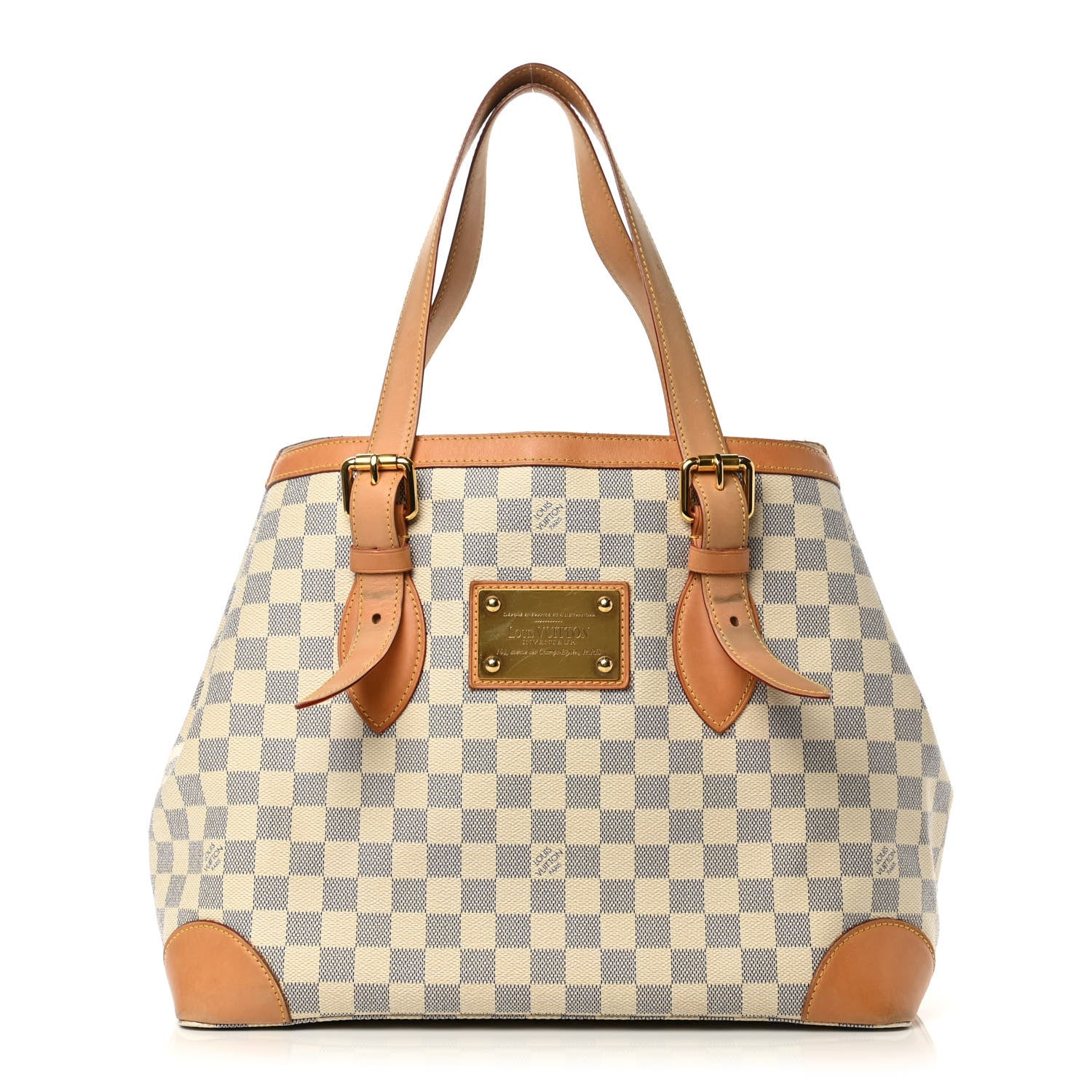 Louis Vuitton Damier Azur Hampstead MM 1 of 21