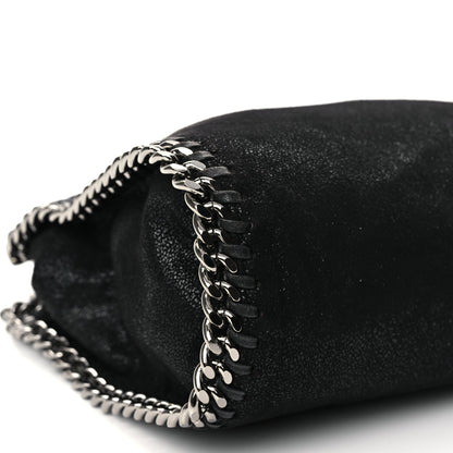 Stella McCartney Shaggy Deer Mini Falabella Fold Over Tote Black 9 of 10