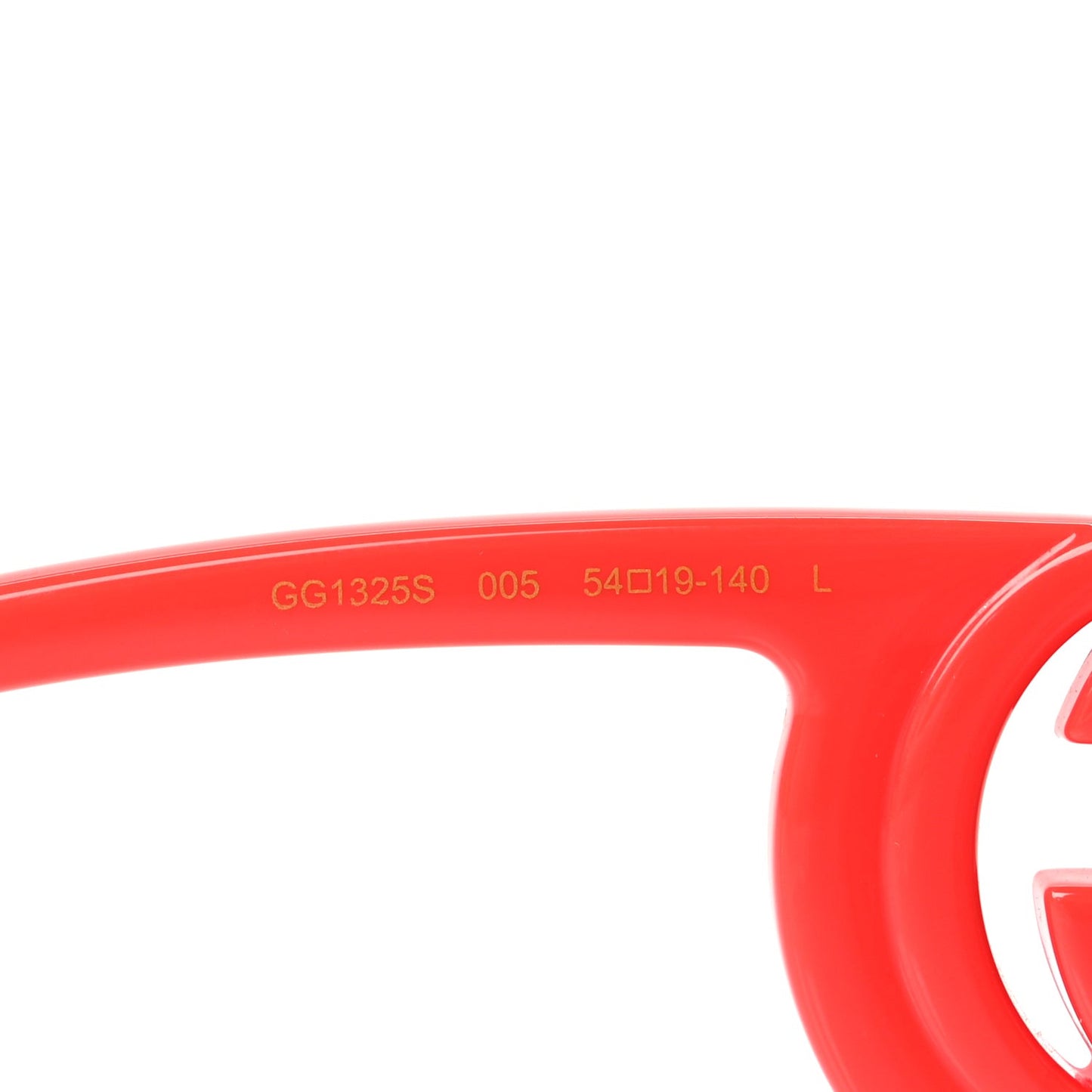 Acetate Chaise Rectangler Frame Sunglasses GG1325S Salmon Pink