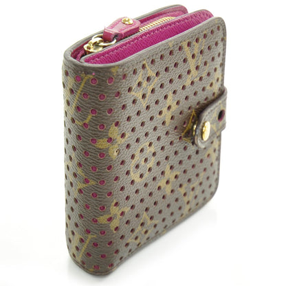 Louis Vuitton Monogram Perforated Compact Zipped Wallet Fuchsia 3 of 9