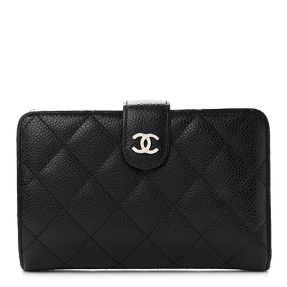 Chanel Caviar Quilted CC French Wallet Black 1 of 12