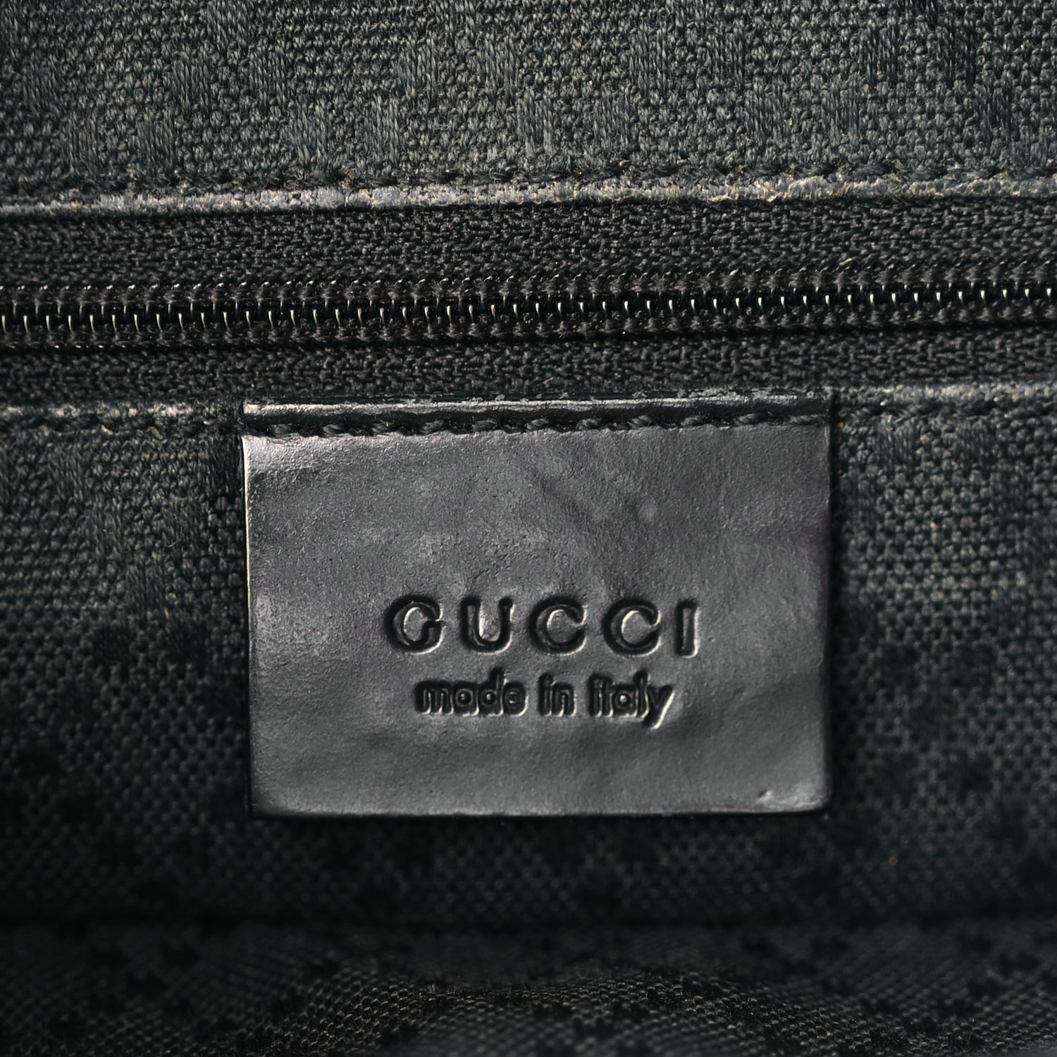 Gucci Nylon Monogram Shoulder Bag Black 5 of 11
