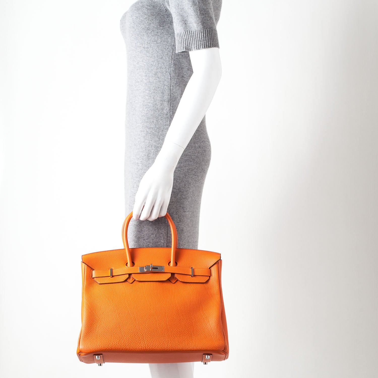 Hermes Togo Birkin 35 Orange 2 of 11
