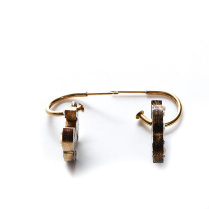 Chanel Resin CC Dangle Earrings Black 2 of 4