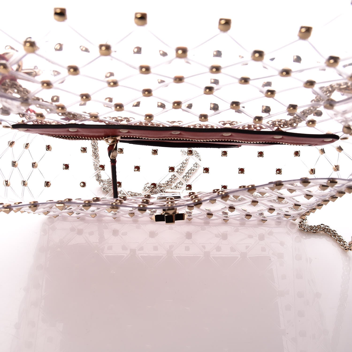 Valentino Garavani PVC Medium Rockstud Spike Shoulder Bag 5 of 8