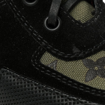 Louis Vuitton Suede Monogram Laureate Platform Desert Boots 36.5 Kaki Black 12 of 12