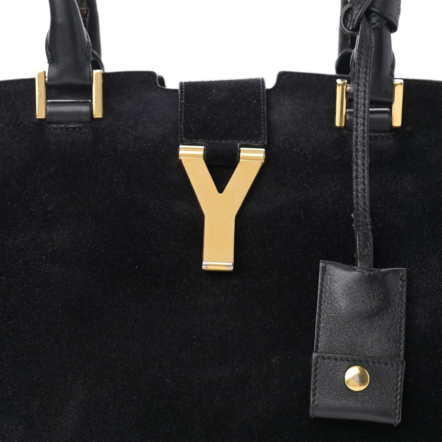 Suede Small Classic Y Cabas Black