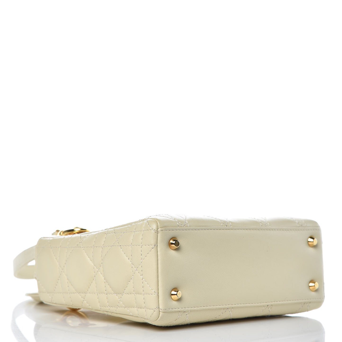 Lambskin Cannage Mini Lady Dior Light Beige