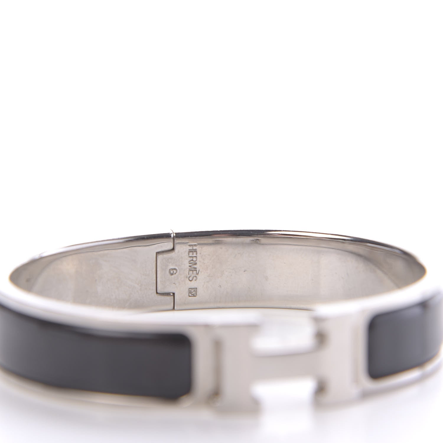 Hermes Enamel Narrow Clic Clac H Bracelet PM Black 6 of 6