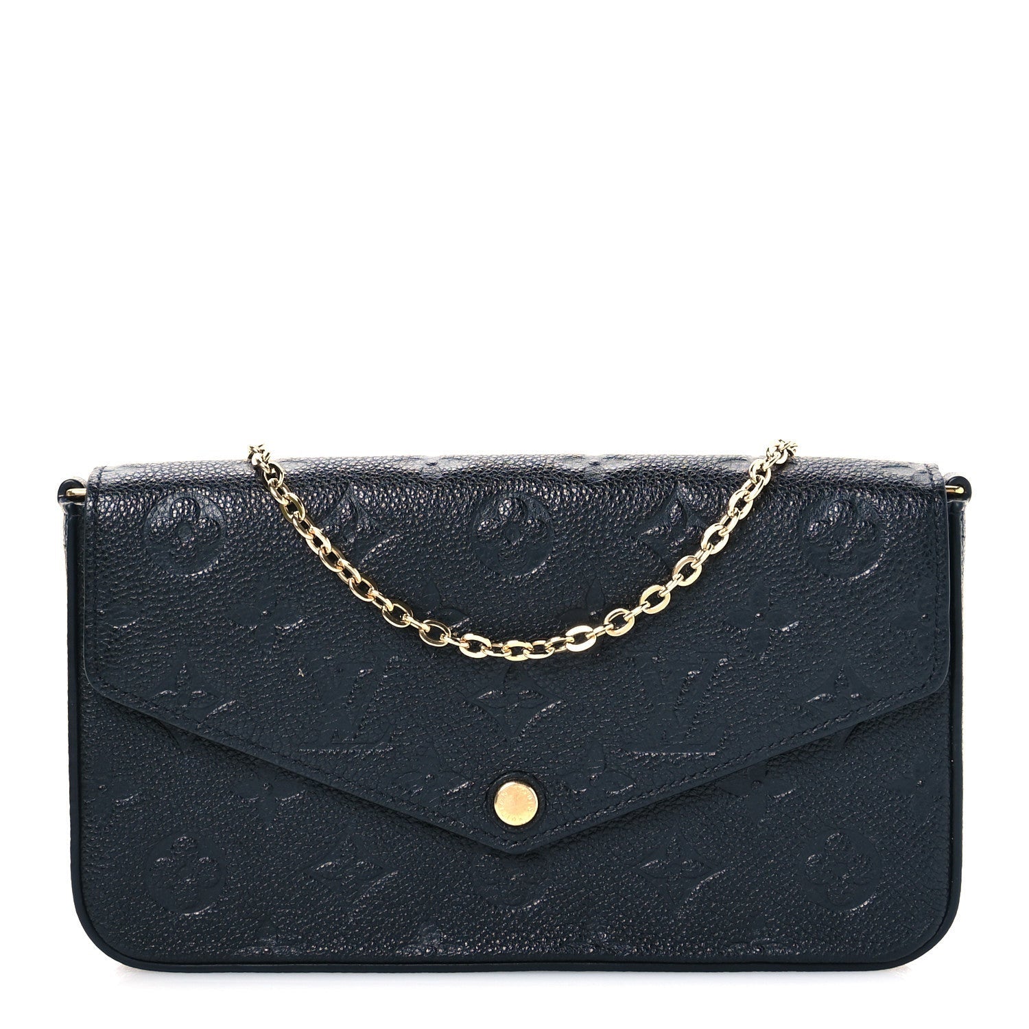 Louis Vuitton Empreinte Pochette Felicie Chain Wallet Black 1 of 7