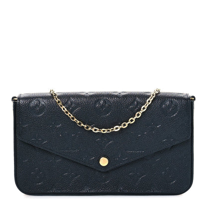 Louis Vuitton Empreinte Pochette Felicie Chain Wallet Black 1 of 7