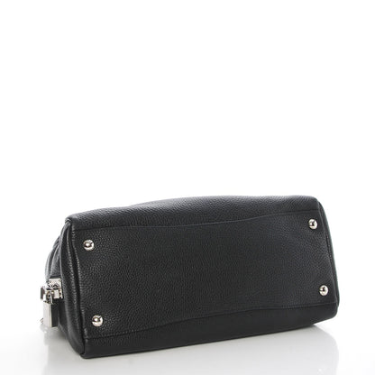 Prada Vitello Daino Satchel Black 5 of 9