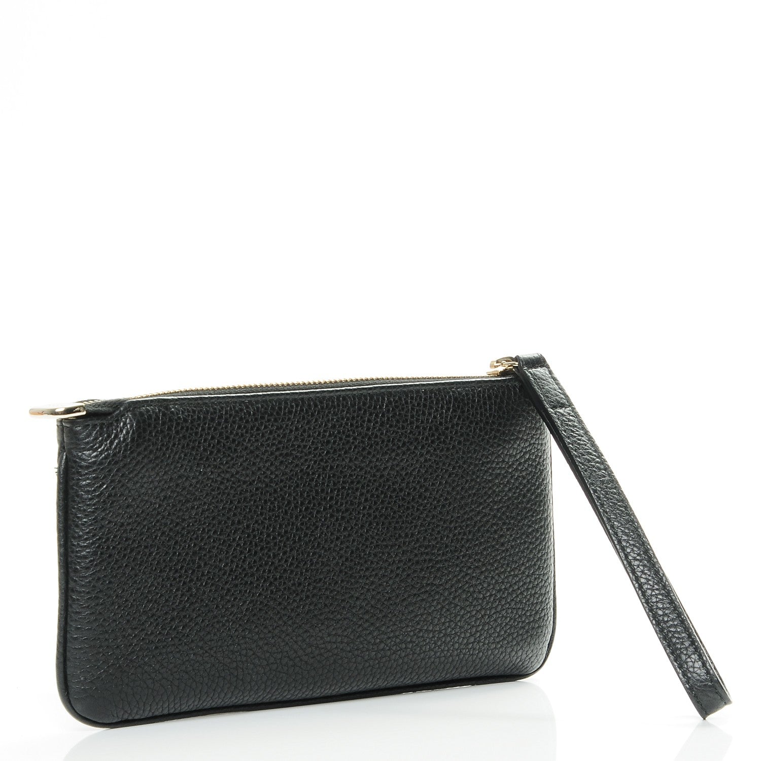 Gucci Pebbled Calfskin Soho Wristlet Black 3 of 7