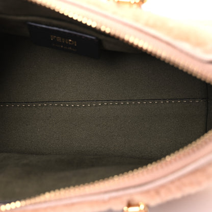 Fendi Sheepskin Vitello King Plexiglass Logo Embroidered Mini By The Way Top Handle Boston Soap 5 of 12