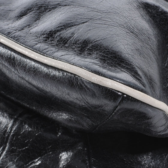 Vitello Shine Borsa Cerniera Black Talco