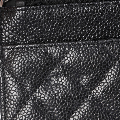Chanel Caviar Quilted Boy Wallet On Chain WOC Black 10 of 11