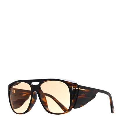 Tom Ford Acetate Fender Aviator Sunglasses TF799 Tortoise 1 of 6