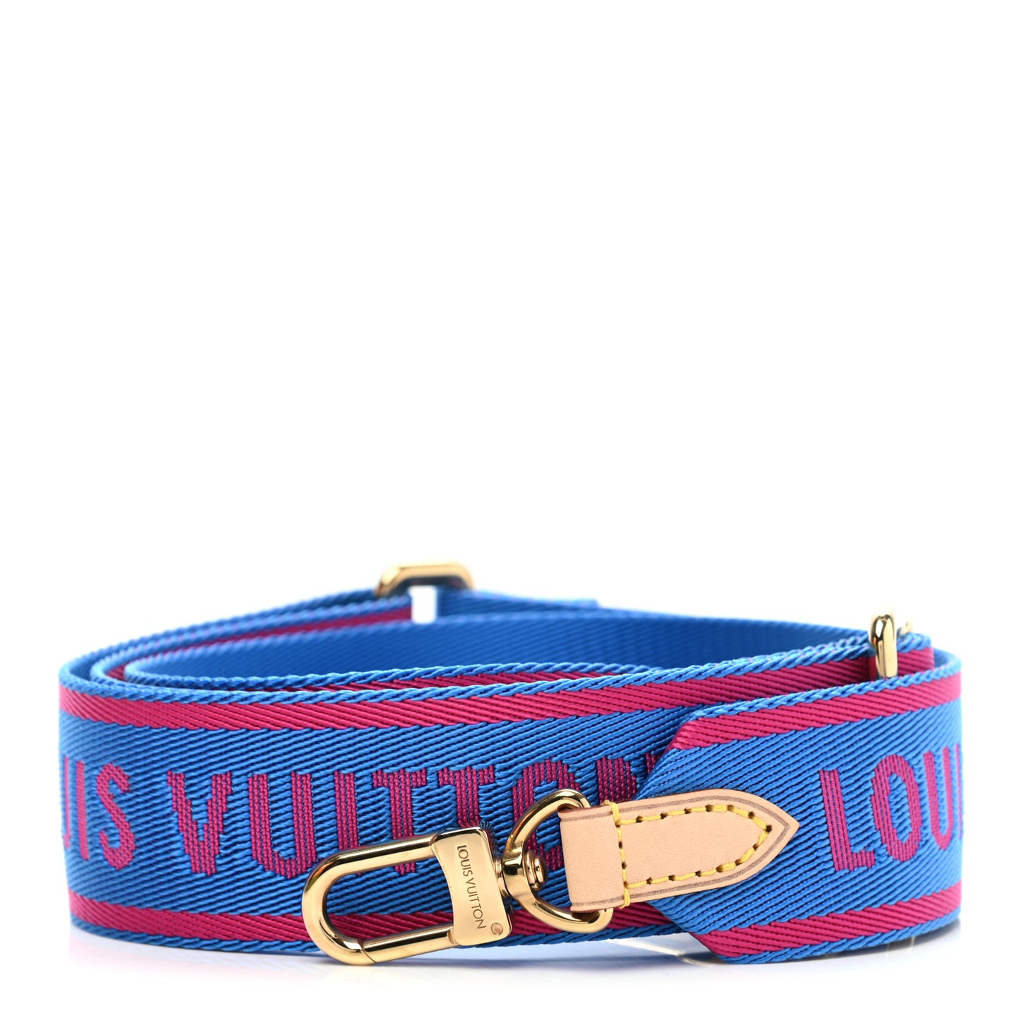 Nylon Bandouliere Shoulder Strap Blue Magenta