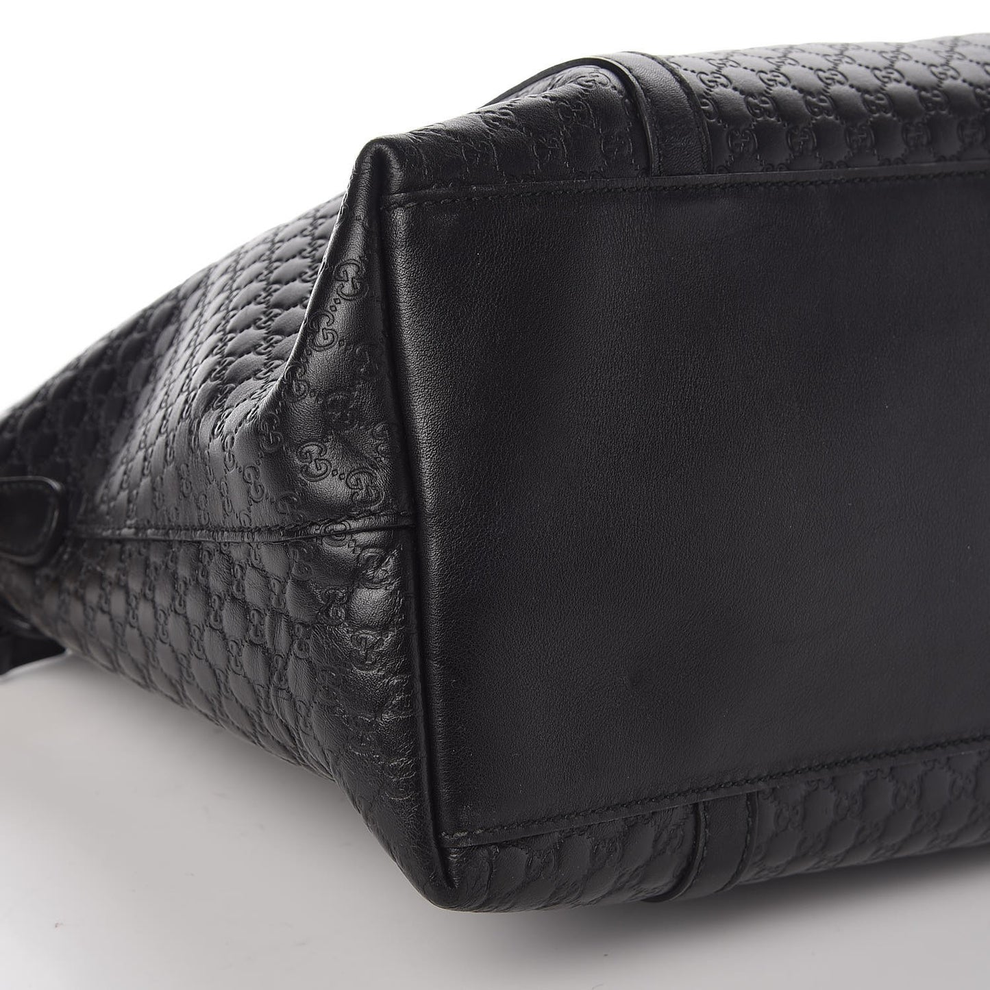 Soft Microguccissima Dome Satchel Black