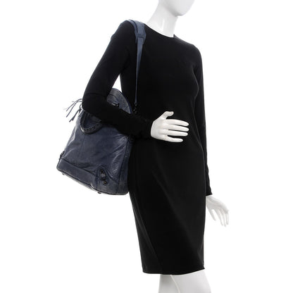 Balenciaga Agneau Classic Hardware Dome Bag Bleu Roi 2 of 11