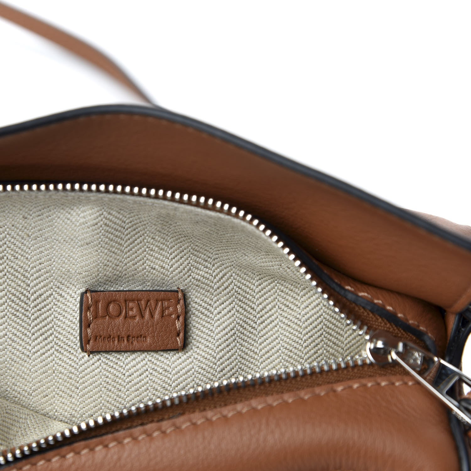 Loewe Calfskin Mini Puzzle Bag Tan 7 of 11