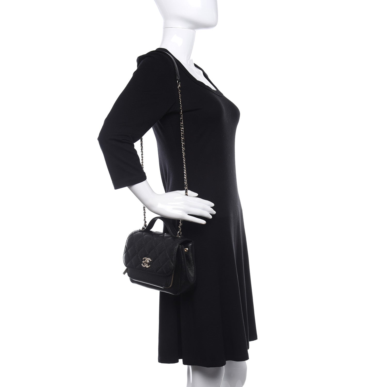 Chanel Caviar Quilted Medium Business Affinity Flap Black 2 of 13