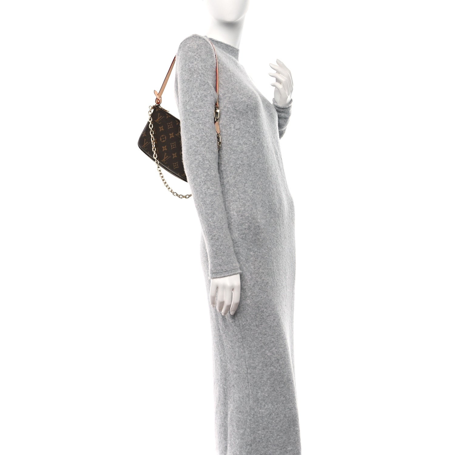 Louis Vuitton Monogram Chain Pochette Accessories 2 of 9